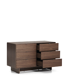 Комод Norlen с 6 ящиками шпон ореха 120 x 75 см