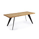 Стол Nack 180x100 черный, натуральный дуб