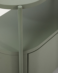 Тумба для ванной Arely из стали и зеленого лака