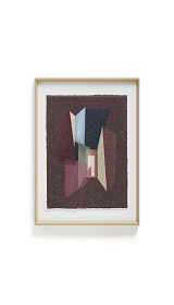 Многоцветная картина Veluni из переработанной бумаги 60 x 60 см