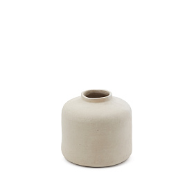 Serina Ваза из папье-маше белого цвета, 27 см