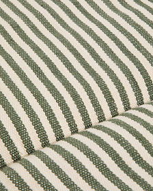 Подушка для шезлонга Dirome в зеленую полоску, 100% ПЭТ, 50 x 175 см