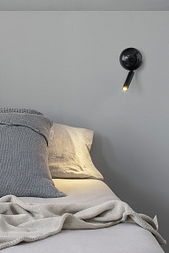 Бра с ридером Press черный