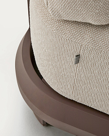 Трехместный диван Nerano из коричневого алюминия, 208 см