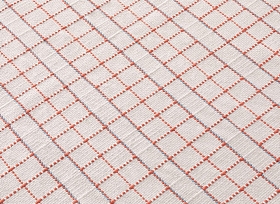 Ковер уличный Reti терракотово-синий