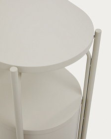 Тумба для ванной Arely из стали и белого лака 60 x 40 см