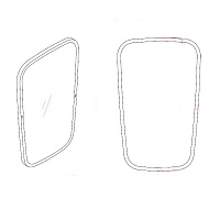 Зеркало RONDA шпон ореха F 80x50 см