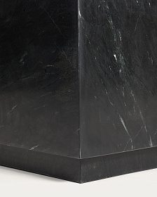 Журнальный столик Sorein из черного мрамора 50 x 50 см