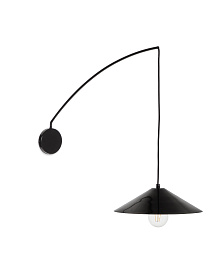 Настенный светильник Kally с покрытием черного цвета