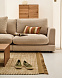 Диван Gala 4-местный из бежевого шенилла 
