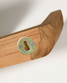 Набор из 2 полок Shamel из массива тика 50 х 5 см