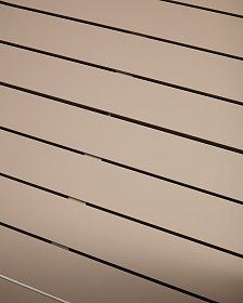 Раздвижной уличный стол Izola из алюминия с бежевой отделкой, 220 (280) x 100 см