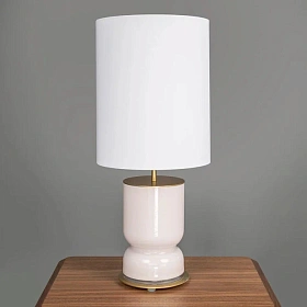 Настольная лампа Got золотой металл /бледно-розовое стекло, абажур 11532