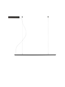 Подвесной светильник Lineal 110 cm черный
