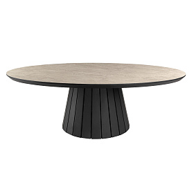 Koria Приставной столик цвет каменный/черный