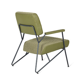 Кресло Brighton в стиле ретро зеленое