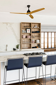 Вентилятор ALO DC Ш1520MM черный / дерево 3 PALAS  20W CCT