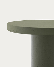 Aiguablava Круглый стол из зеленого цемента Ø90 см
