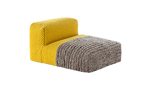 Пуф модульный Mangas Space Plait желтый