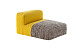 Пуф модульный Mangas Space Plait желтый