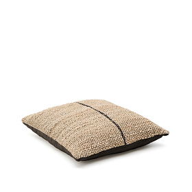 Чехол для подушки Lirta из джута с контрастной отделкой 70 x 70 см