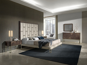 Кровать с мягким изголовьем Bond BOQP11