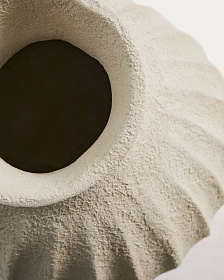 Ваза Arquena из папье-маше бежевого цвета, 67 см