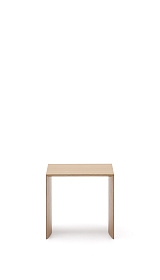 Litto Приставной столик из шпона дуба натурального цвета 55 x 40 см