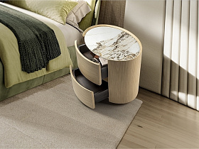 Enoc Прикроватная тумбочка светлый дуб