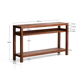 Консольный столик Norani из массива акации, 140 x 80 см