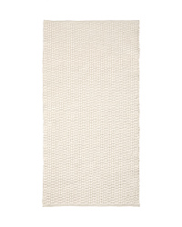 Ковер Mascarell из хлопка и полиэстера белого цвета 70 x 140 см