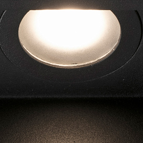 Встраиваемый светильник Hyde черный 2Л GU10 IP44