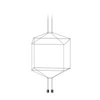 Подвесной светильник Wireflow квадратный 0309