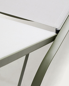 Шезлонг Capraia из зеленого алюминия