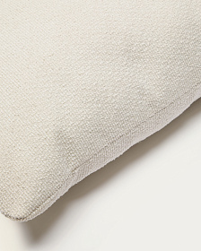 Подушка декоративная Martina из шенилла цвета экрю, 60 x 52 см