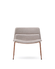 Zahara Стул со стальными ножками полиэстер бежевый