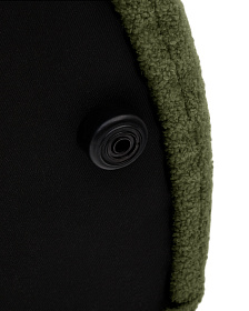 Пуф Kaeli со съемным чехлом из зеленого букле Ø 60 см