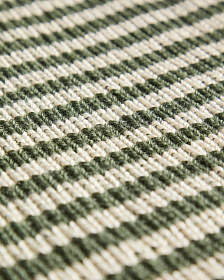 Подушка для стула Dirome в зеленую полоску, 100% ПЭТ, 40 x 40 см