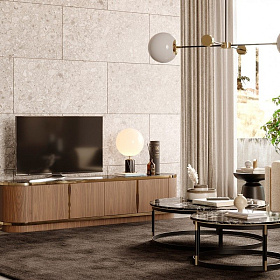 Тумба под ТВ Brown Мрамор