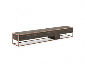 Тумба под ТВ New York Smoked Eucalyptus/Coopper Stainless