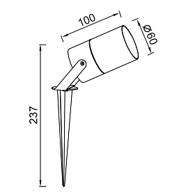 9288 Наземный уличный светильник QUEBEC