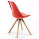 Стул Lars красный пластик