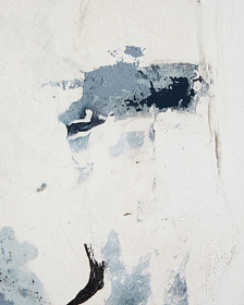 Erale Абстрактная картина ручной работы в серо-синих тонах, размер 47 x 182 см