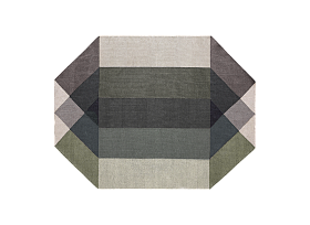 Ковер уличный Diamond зеленый-серый