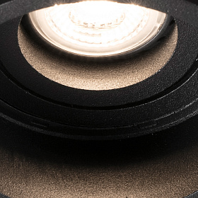 Встраиваемый круглый Hyde светильник черный GU10