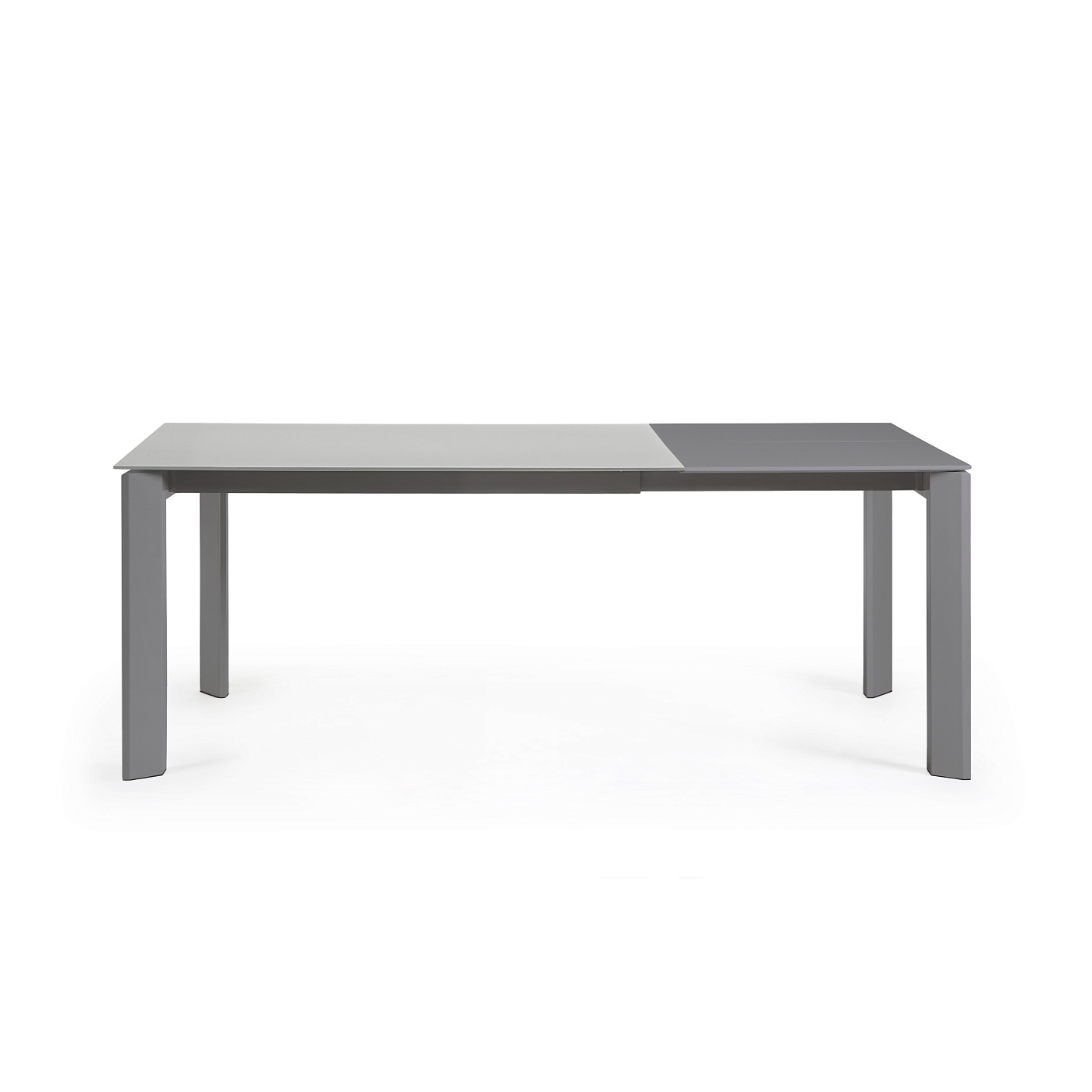 Стол Atta 140 (200) x90 темно-серый, стекло