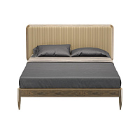 Кровать PATERNA шпон дуба W, кожа LE06 160x200