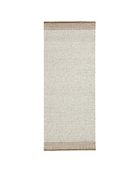 Бежевый шерстяной жаккардовый ковер Nifelia 200 x 80 см