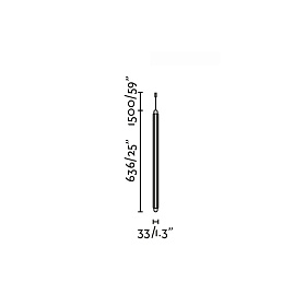 Подвесной светильник  LUMINA 600 1L черный LED 12W 2200K DALI