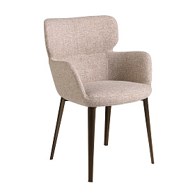 Стул 4104/A208 коричневый из пестрой ткани